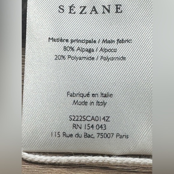 NWT Sezane Louise Scarf, Lilac and Vintage Blue - Picture 7 of 9